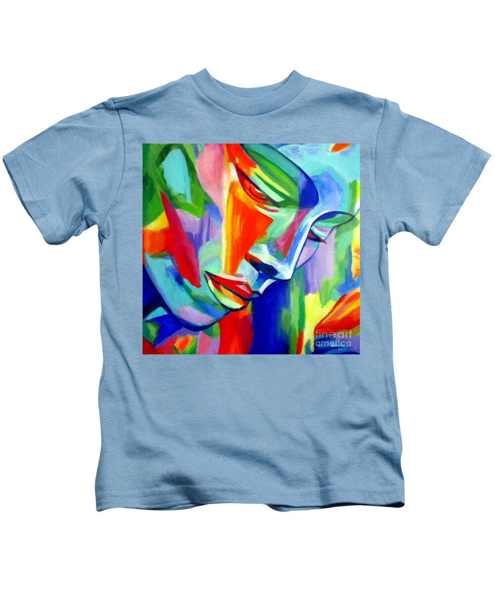 Affordable Paintings For Sale Kids T-Shirt featuring the painting Inner strength by Helena Wierzbicki