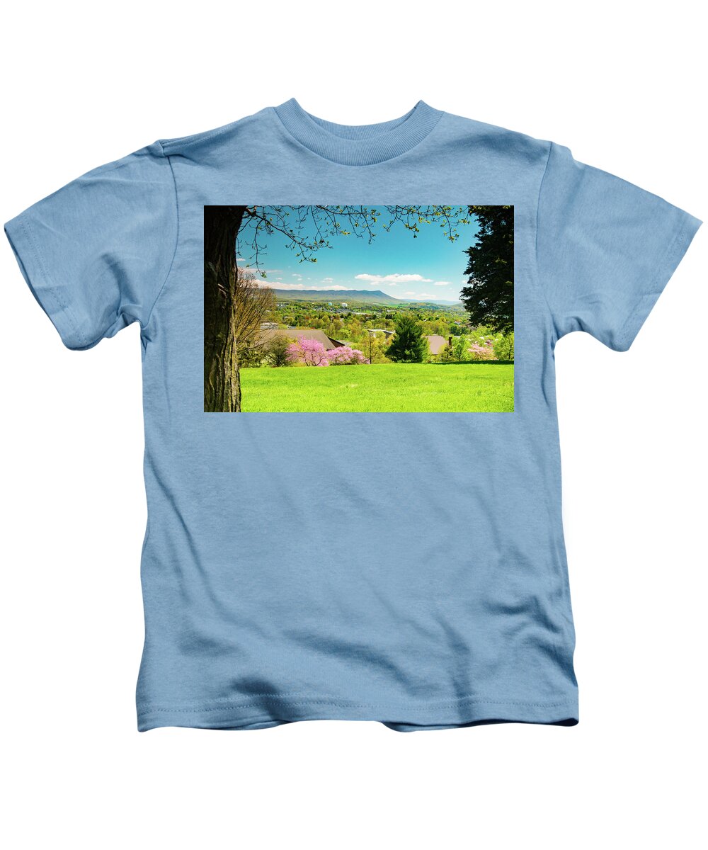 Mountain Kids T-Shirt featuring the photograph Massanutten by Allen Nice-Webb