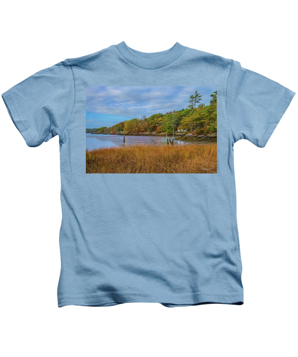 Maine Kids T-Shirt featuring the photograph More Color of Edgecomb by Tim Kathka