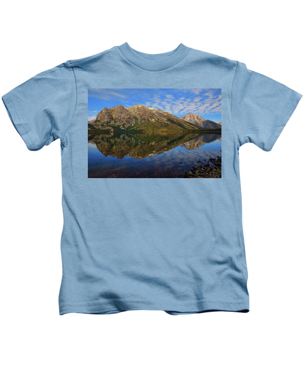 Mount St John Kids T-Shirt featuring the photograph Mount St John Reflections by Greg Norrell