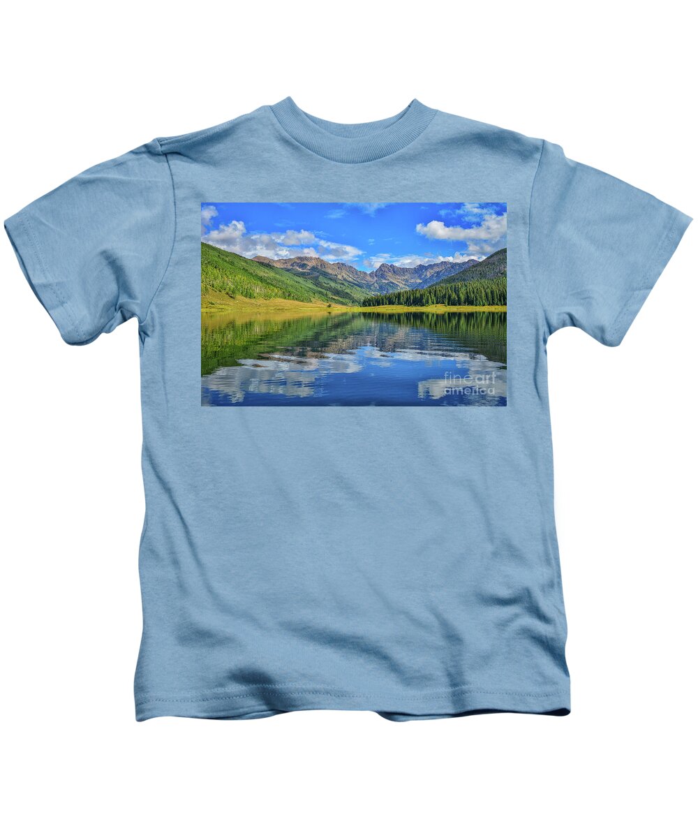 Lake Kids T-Shirt featuring the photograph On the Lake by Melissa Lipton