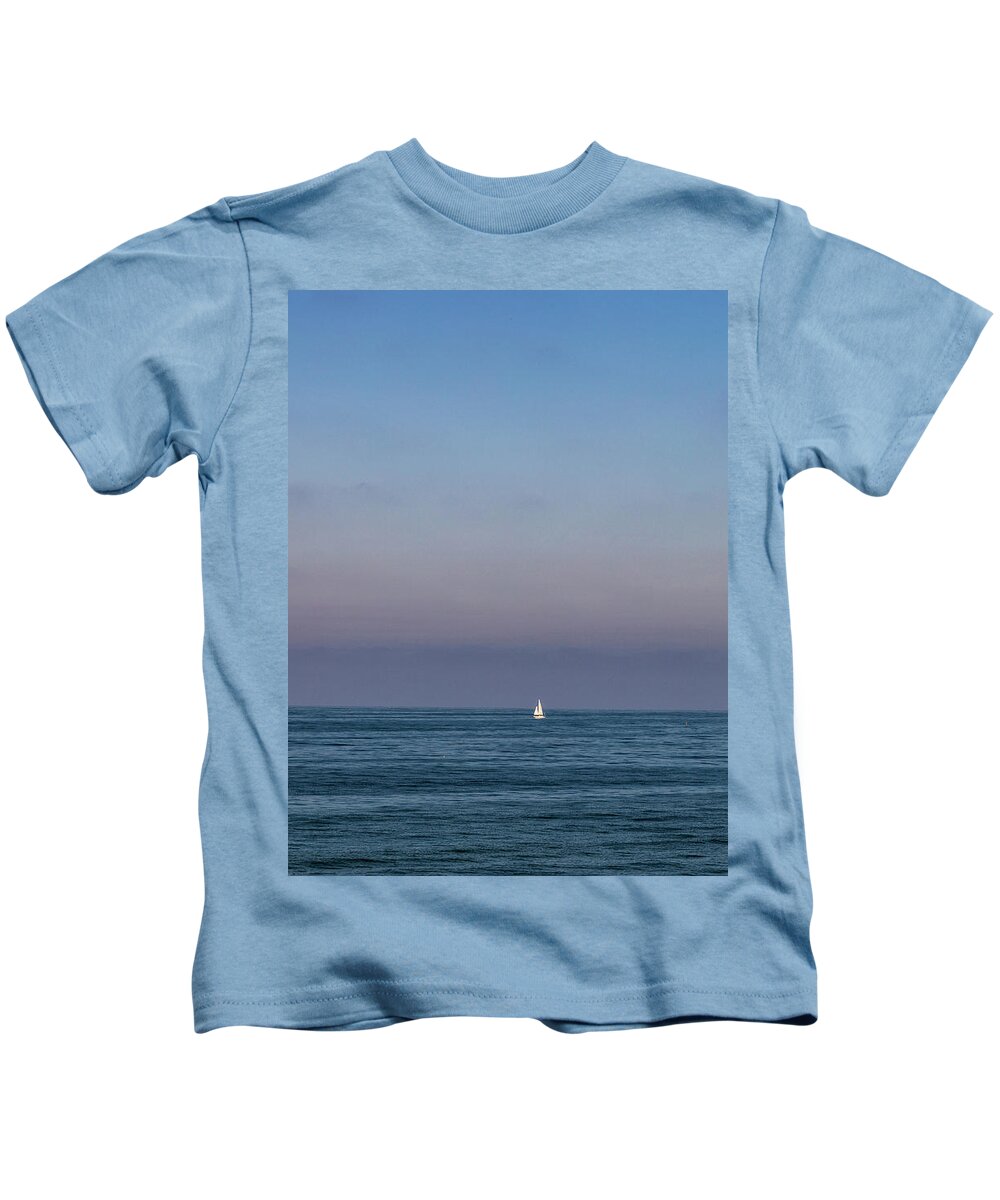 San Diego Kids T-Shirt featuring the photograph Sailing the Pacific Ocean by Amelia Pearn