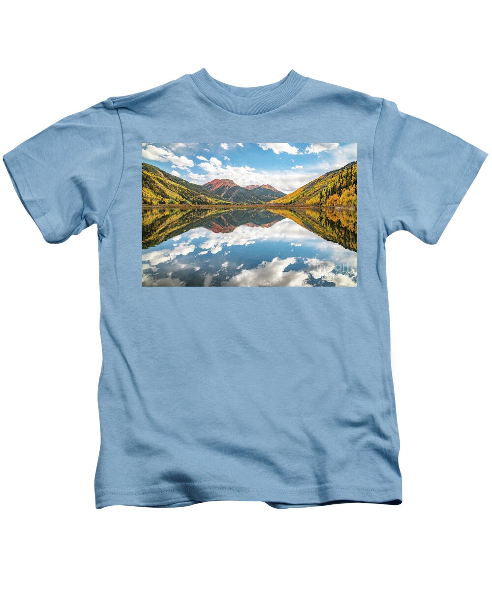 Red Kids T-Shirt featuring the photograph Red Mountain Pass by Melissa Lipton
