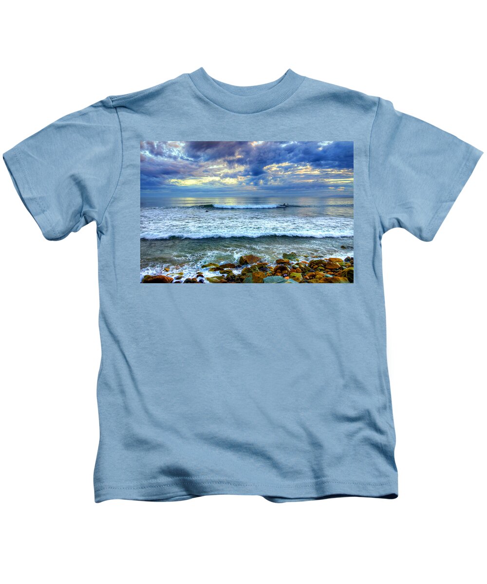 Sea Kids T-Shirt featuring the photograph Surfers Point 2 by Wendell Ward