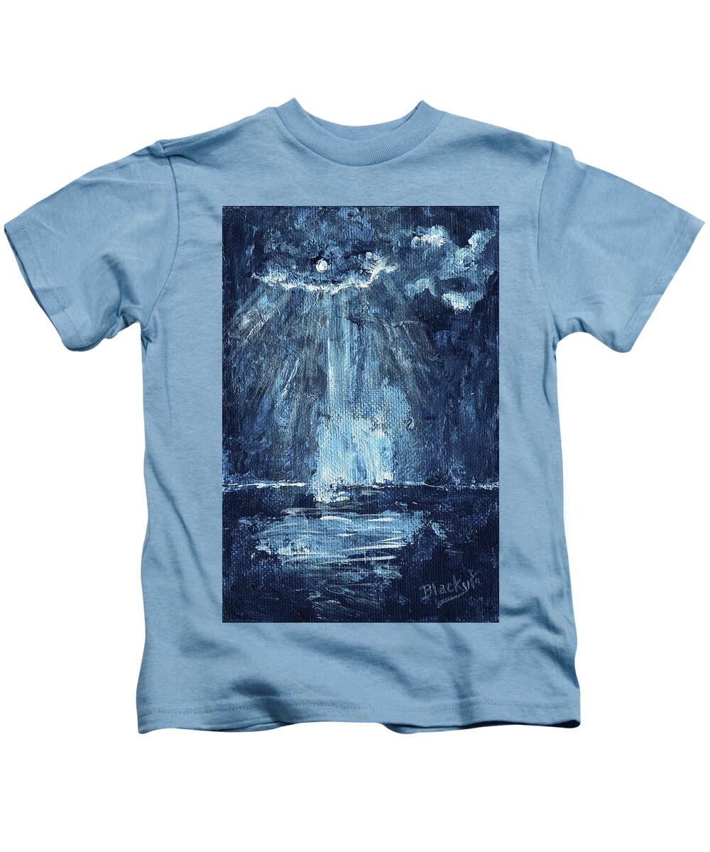 Storm Kids T-Shirt featuring the painting Through The Storm by Donna Blackhall
