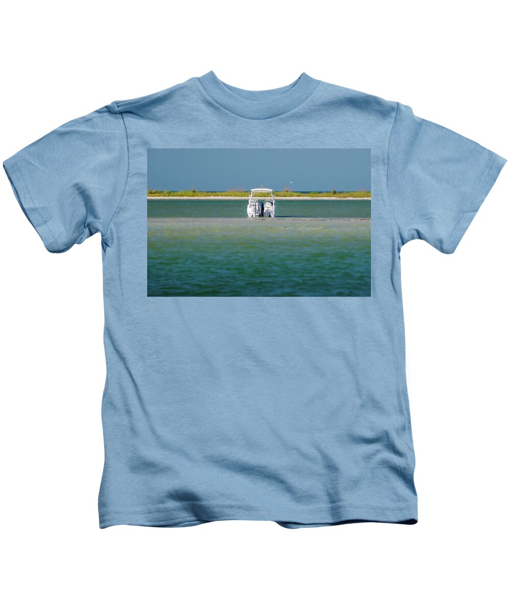 Room With A View Kids T-Shirt featuring the photograph Room with a View #1 by Vicky Edgerly