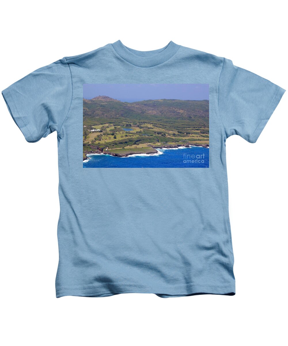 Saipan Kids T-Shirt featuring the photograph Saipan coast #1 by On da Raks