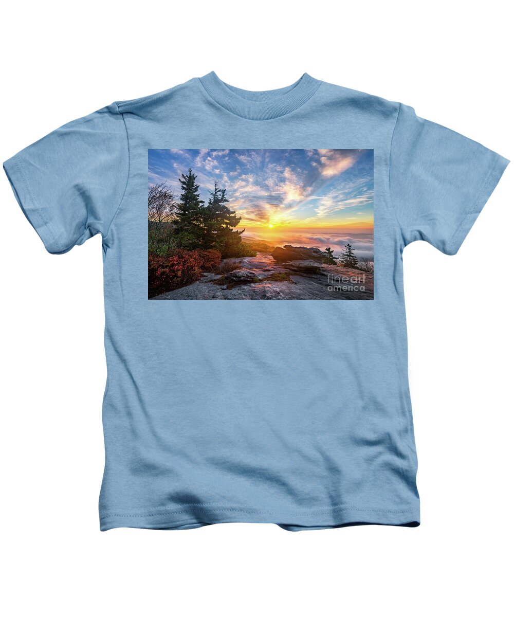 North Carolina Kids T-Shirt featuring the photograph Beacon Heights Two by Anthony Heflin