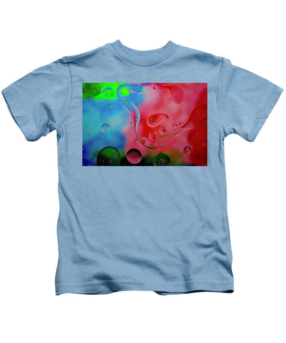 Abstract Kids T-Shirt featuring the photograph Bubbles 403 by Marjolein Haecker - de Bruin