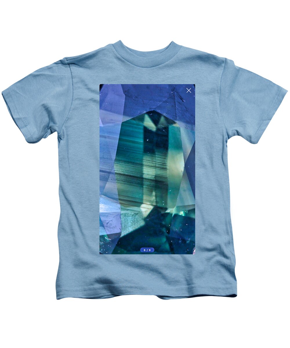 Gem Kids T-Shirt featuring the photograph Gemstone Green and Blue by Russel Considine