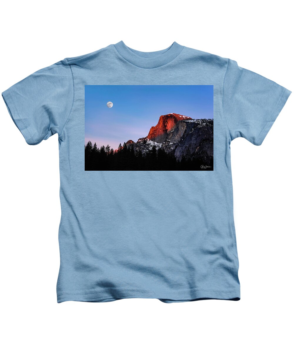  Kids T-Shirt featuring the photograph Half Dome by Gary Johnson