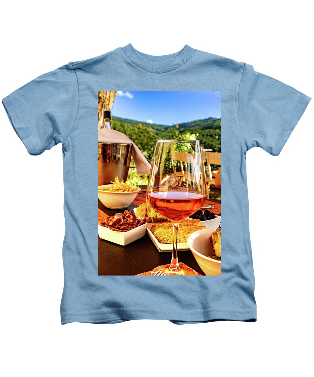 Tuscany Kids T-Shirt featuring the photograph La Dolce Vita by Marian Tagliarino