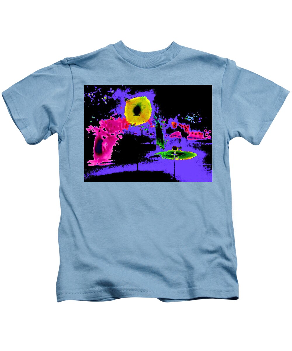 Abstract Kids T-Shirt featuring the digital art Matta Homage by T Oliver