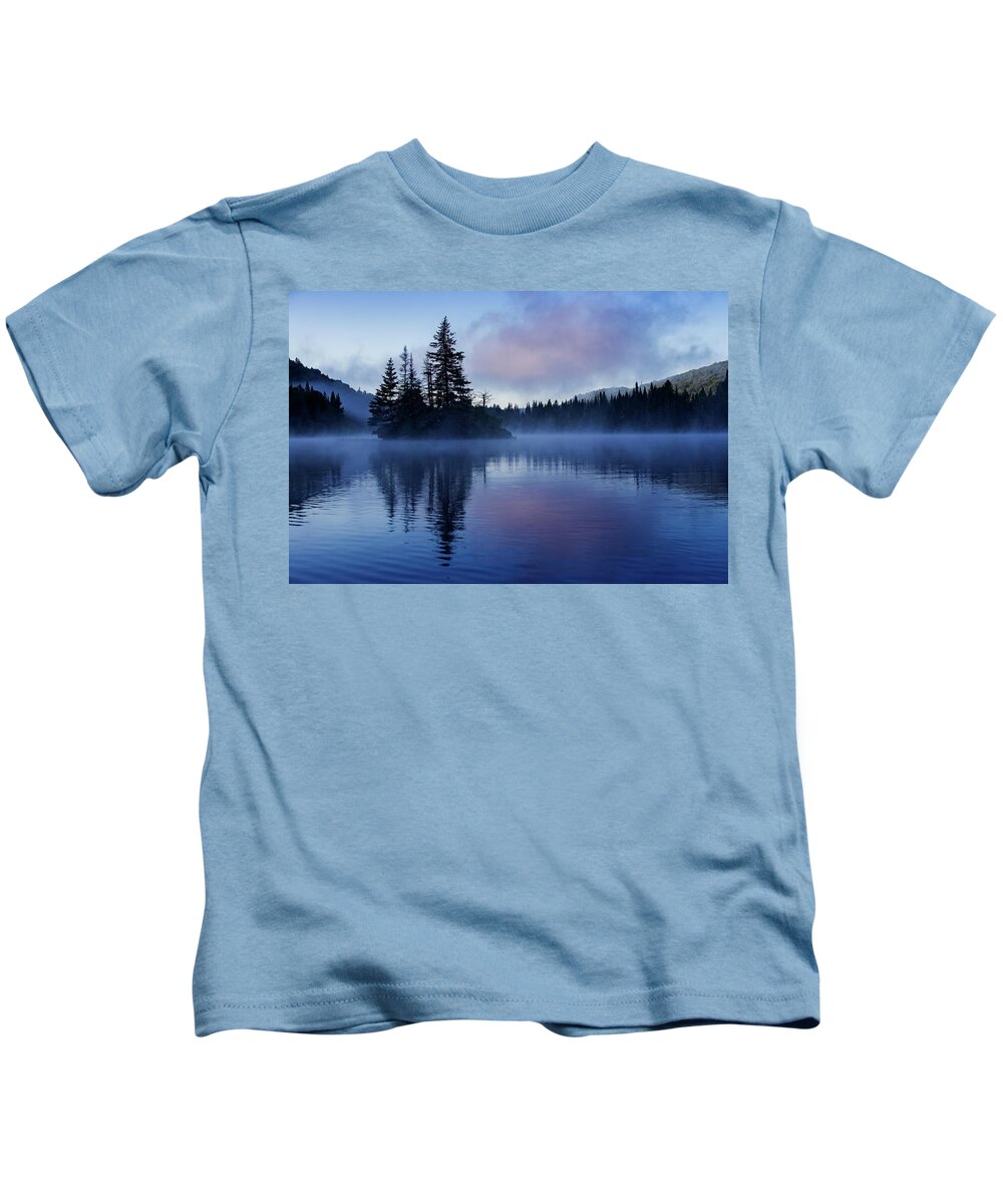 Mont Kids T-Shirt featuring the photograph Misty Morning by Mircea Costina Photography