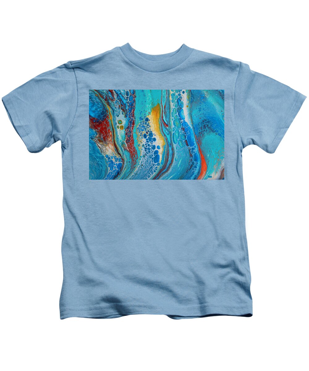 Acrylic Kids T-Shirt featuring the painting Motion by Lorraine Baum