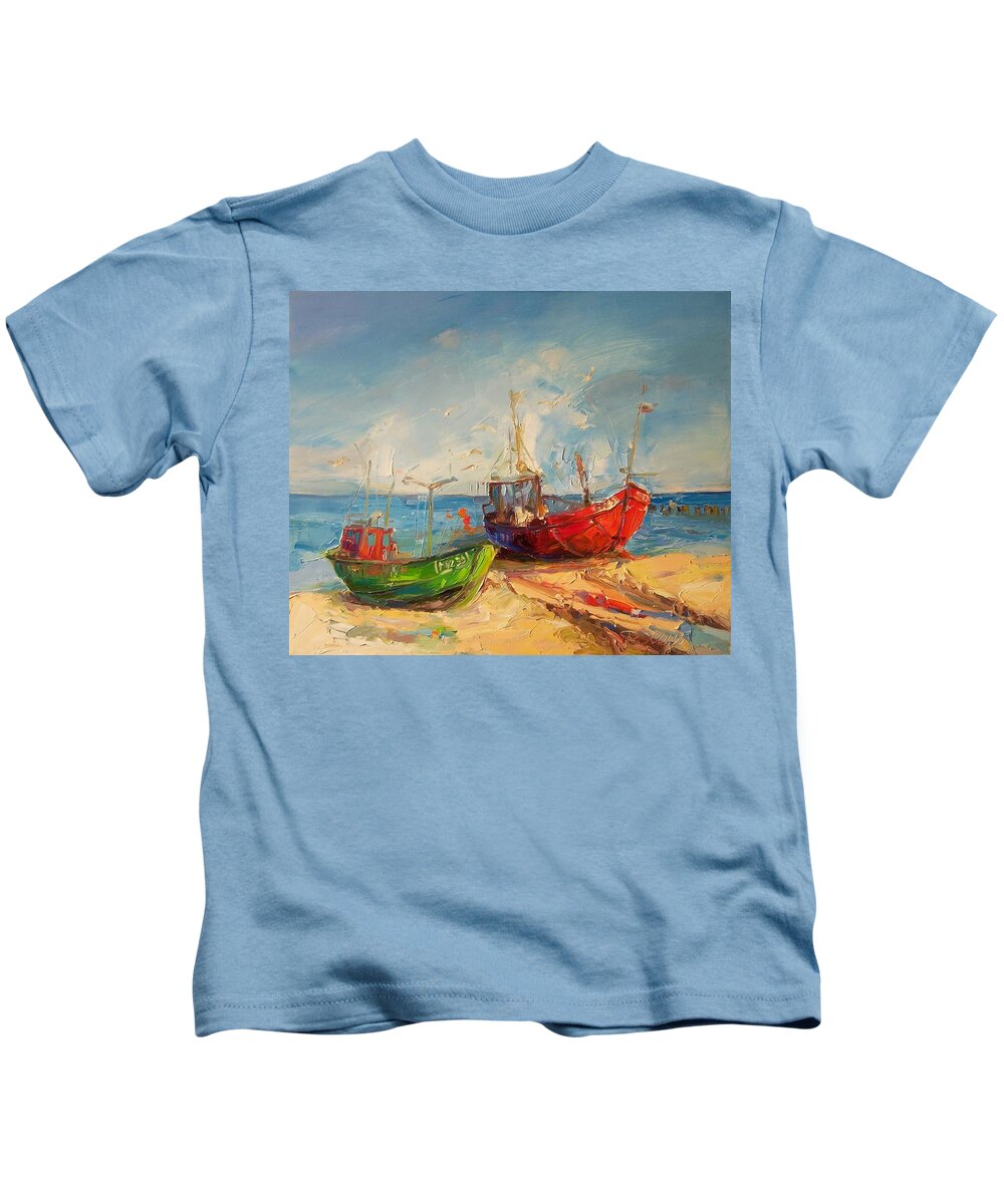 Old Fishing Boats 2020 Kids T-Shirt