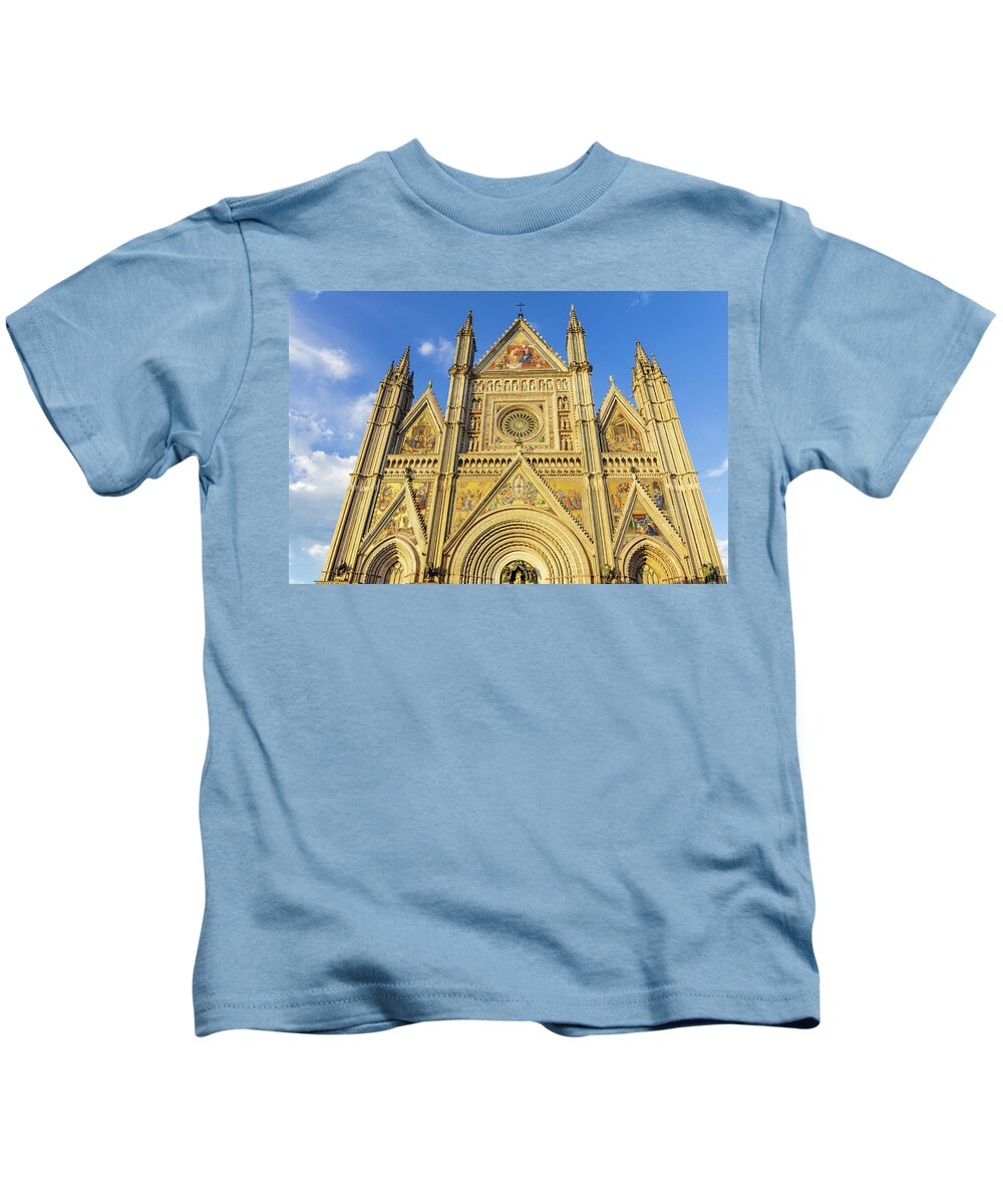 Orvieto Kids T-Shirt featuring the photograph Orvieto Cathedral by Fabiano Di Paolo