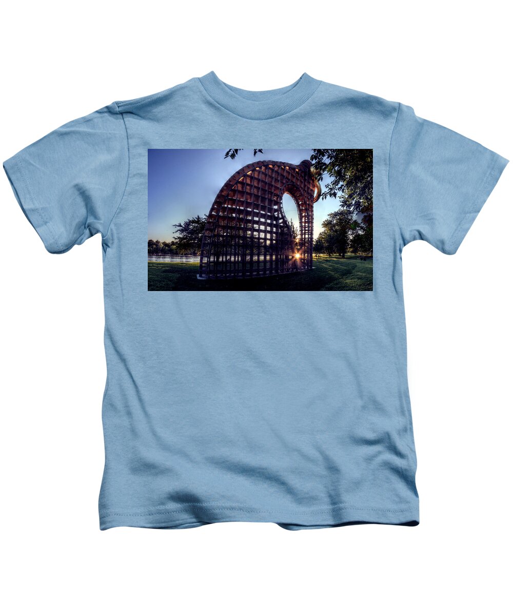 Panorama Kids T-Shirt featuring the photograph Panorama 3458 Big Bling by Bob Bruhin