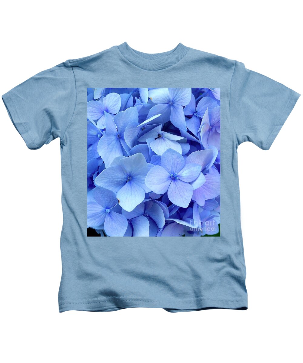 Hydrangea Kids T-Shirt featuring the photograph Purple Hydrangea by Melissa OGara