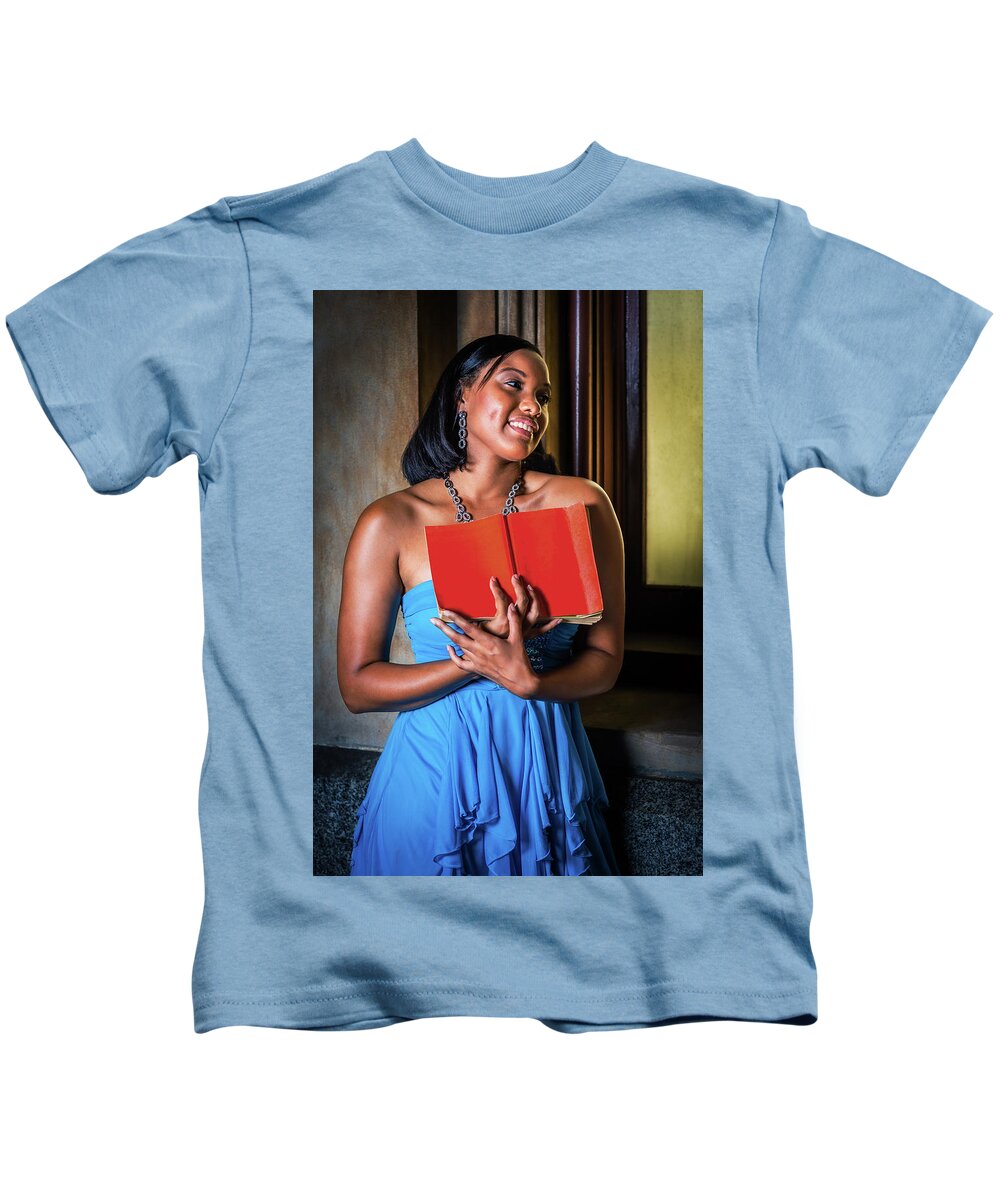 Young Kids T-Shirt featuring the photograph Reading By the Window. by Alexander Image
