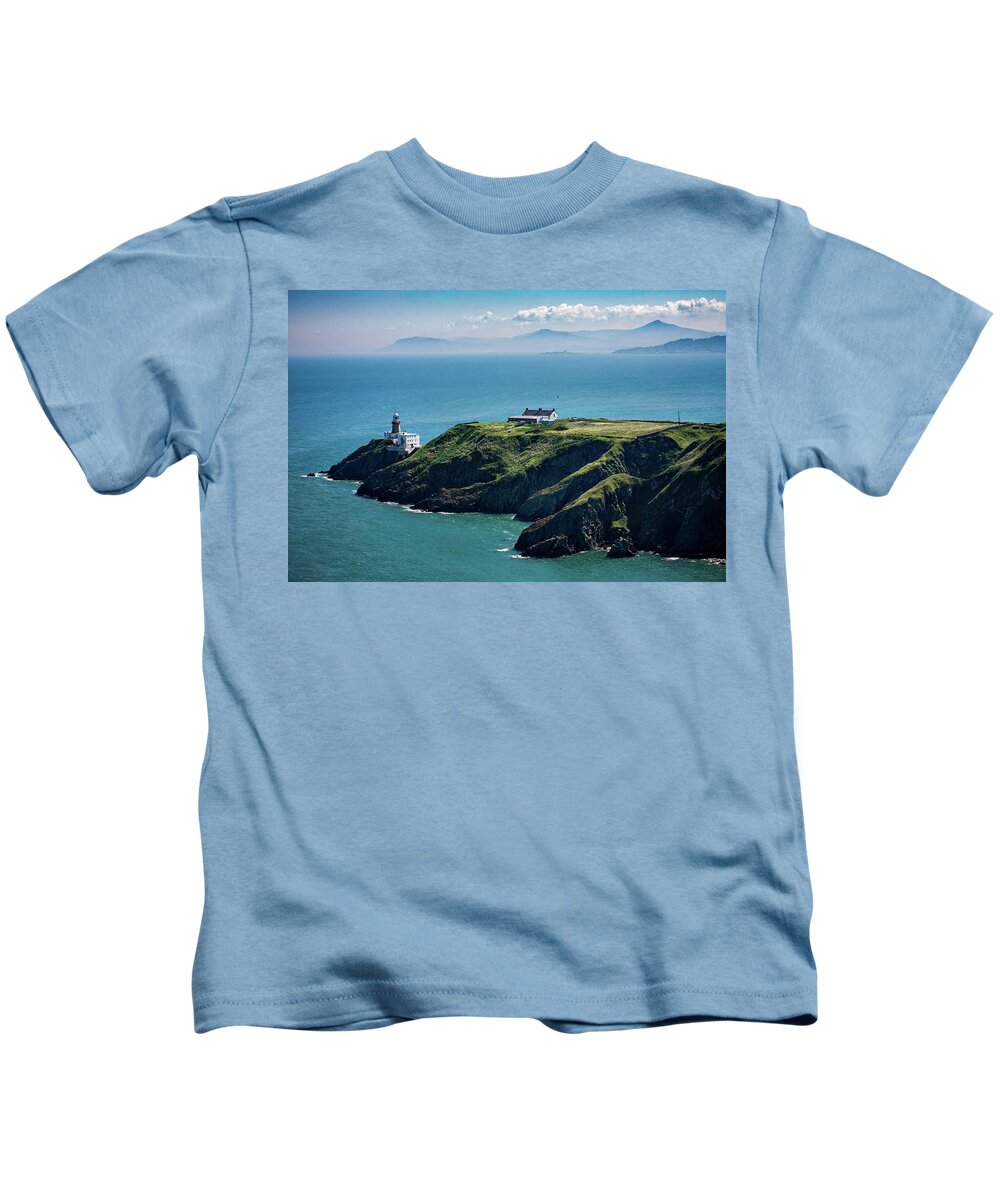Baily Kids T-Shirt featuring the photograph The Baily Lighthouse - Howth, Dublin by John Soffe