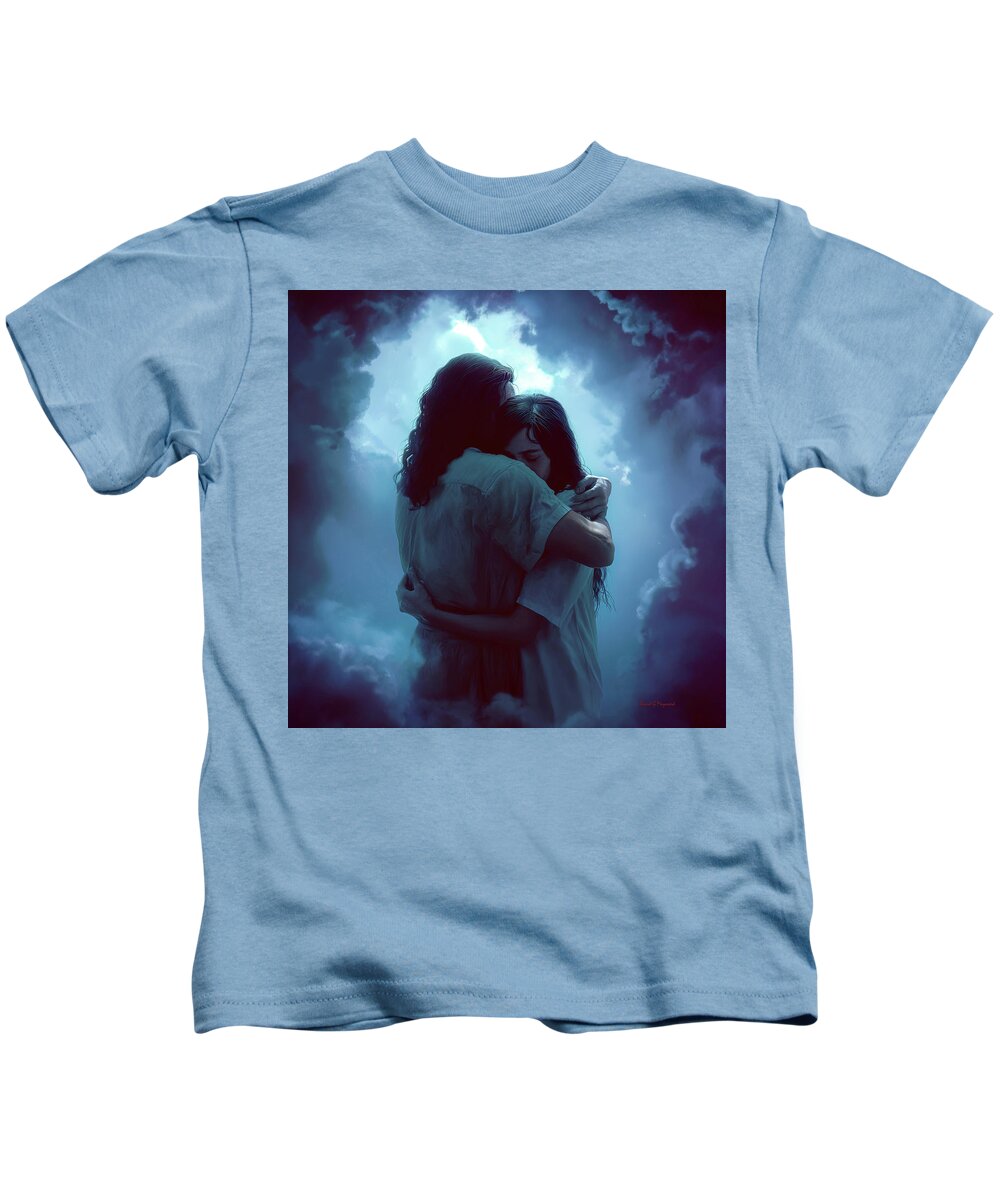 Jesus Kids T-Shirt featuring the digital art The Great Welcome by David Maynard