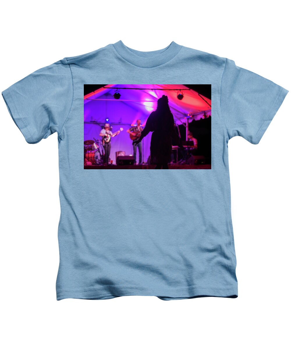 Music Kids T-Shirt featuring the photograph Transformed By The Music by John Kirkland