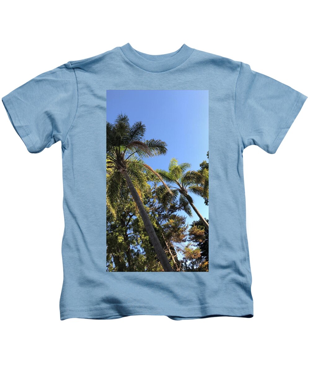 All Kids T-Shirt featuring the digital art Trees in the Tropics 1 KN54 by Art Inspirity