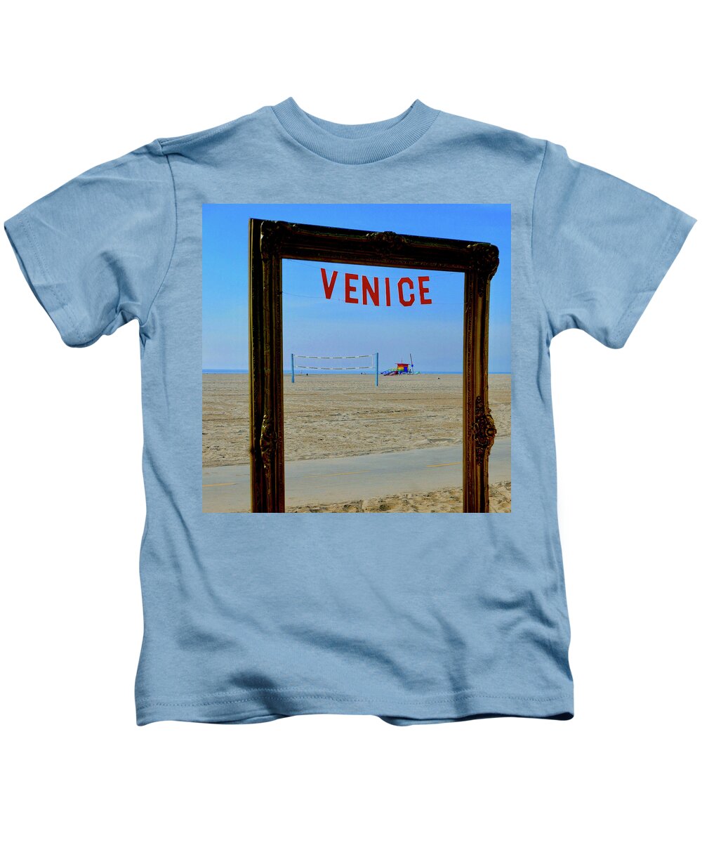 Venice Kids T-Shirt featuring the photograph Venice View by Maureen J Haldeman