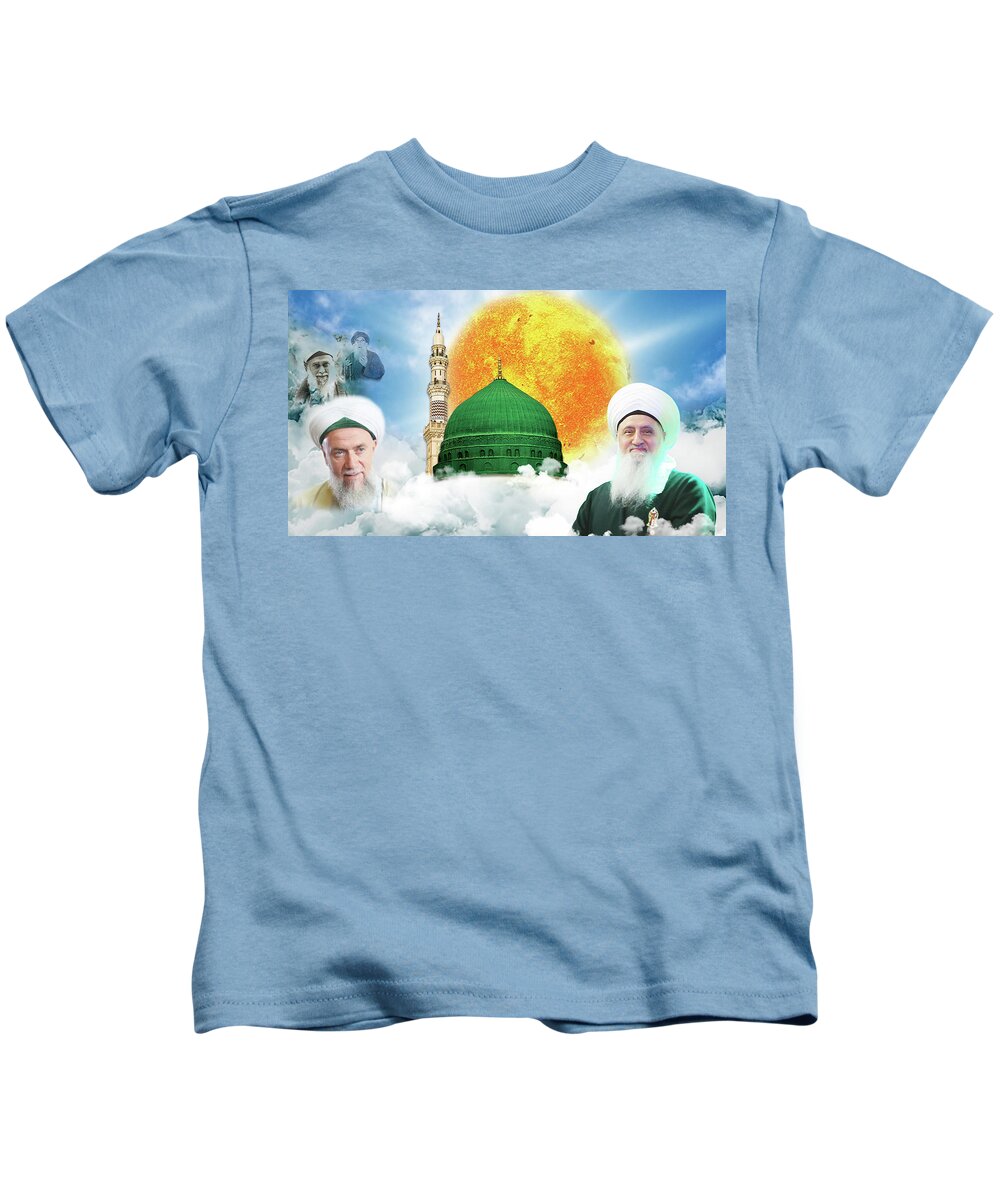 Sufi Kids T-Shirt featuring the digital art YA RASULALLAH - LOVE the BELOVED by Sufi Meditation Center