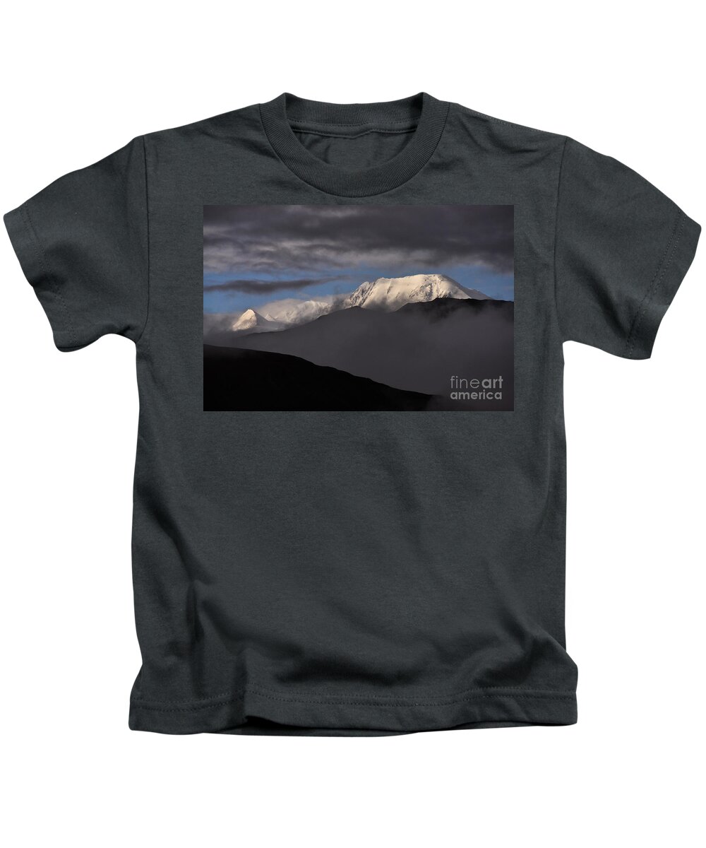 Landscape Kids T-Shirt featuring the photograph Alaska Range #1 by Ron Sanford