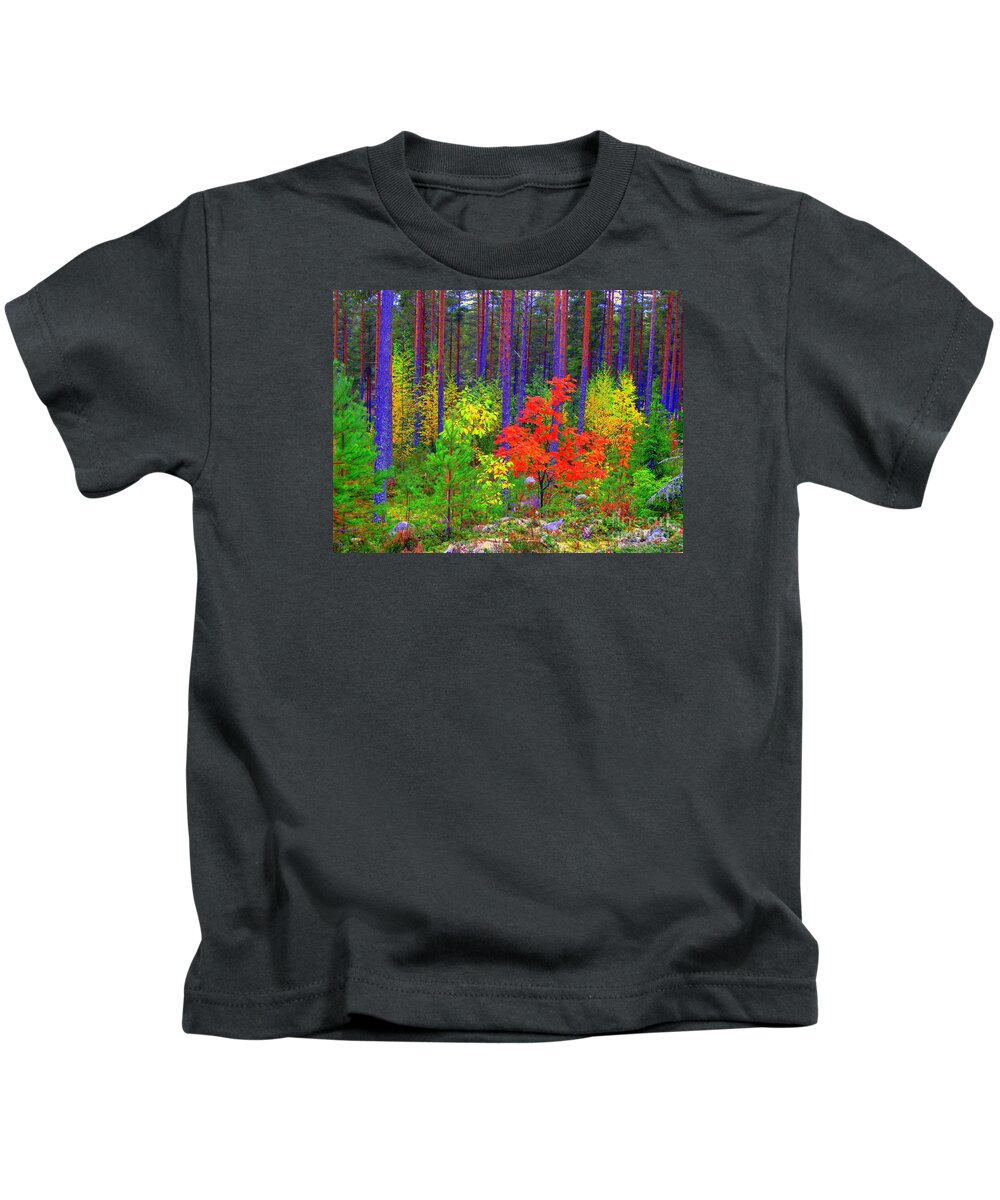 Colorful Kids T-Shirt featuring the photograph Fall colors #1 by Pauli Hyvonen