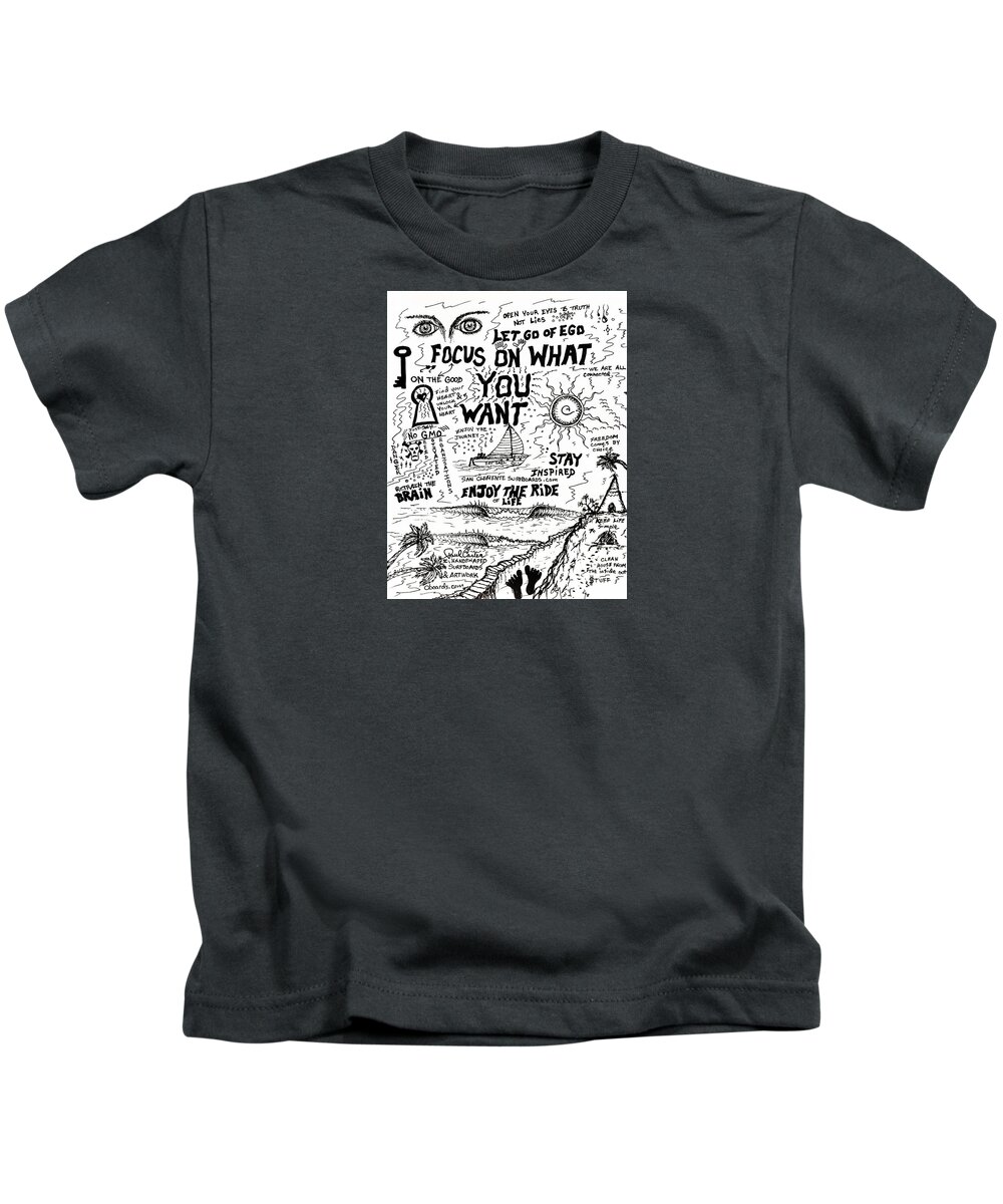 Focusdrawing Kids T-Shirt featuring the photograph Focus On What You Want #2 by Paul Carter