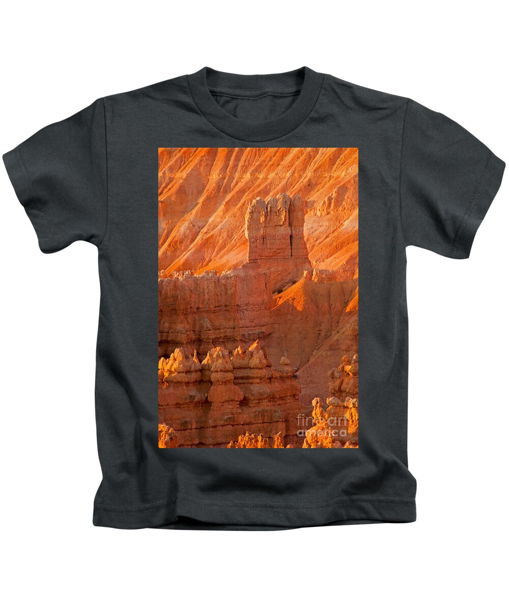 Bryce Canyon Kids T-Shirt featuring the photograph Sunrise at Sunset Point Bryce Canyon National Park #1 by Fred Stearns