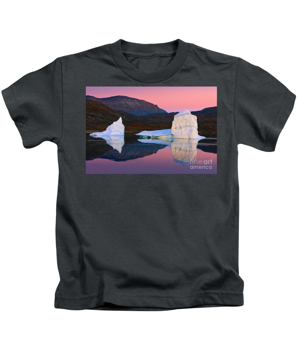 East Kids T-Shirt featuring the photograph Sunrise in the Rode Fjord #1 by Henk Meijer Photography