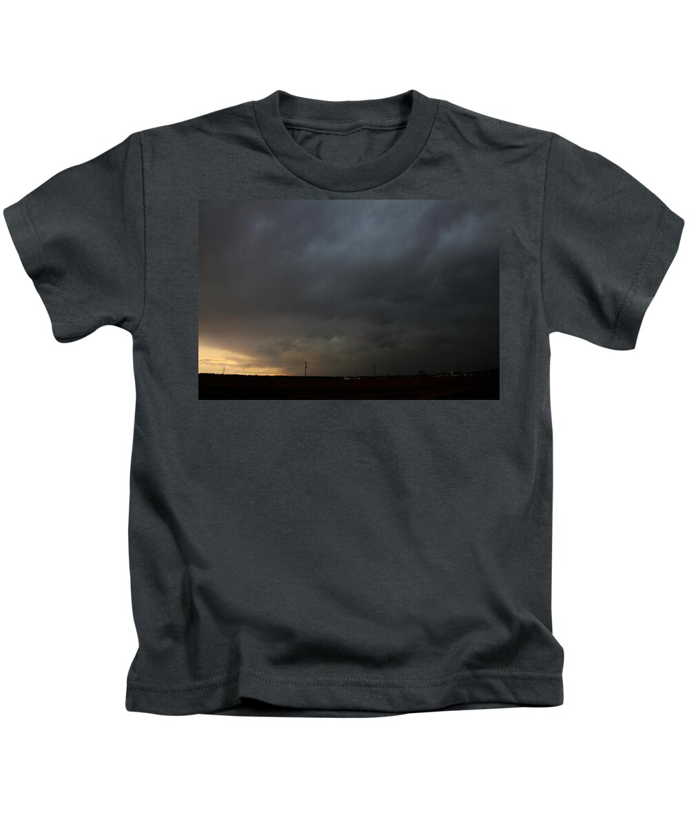 Stormscape Kids T-Shirt featuring the photograph Let the Storm Season Begin #19 by NebraskaSC