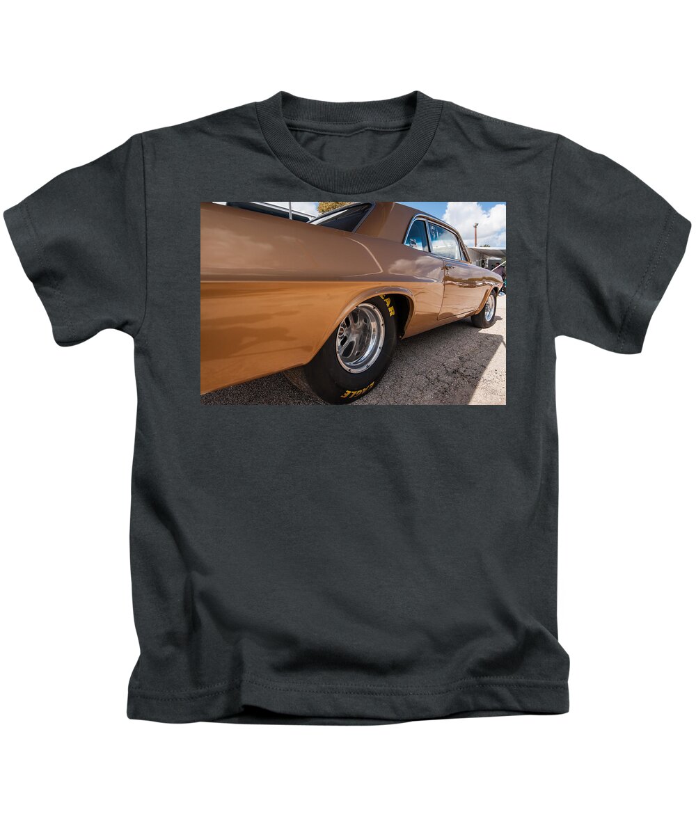Classic Car Kids T-Shirt featuring the photograph 1963 Pontiac LeMans Race Car by Todd Aaron