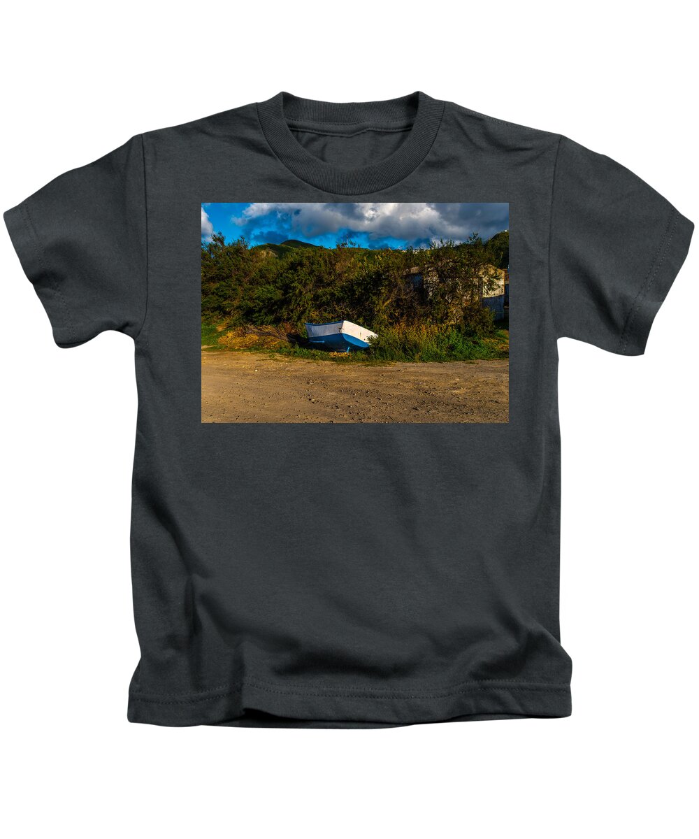Art Kids T-Shirt featuring the photograph Boat at Rest #2 by Joseph Amaral