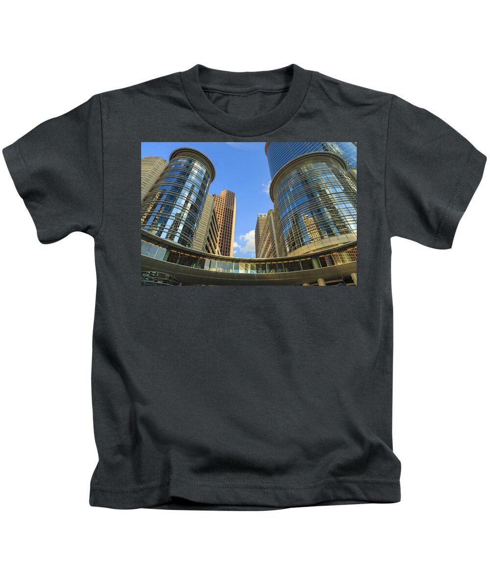 Architecture Kids T-Shirt featuring the photograph Skyscrapers #2 by Raul Rodriguez