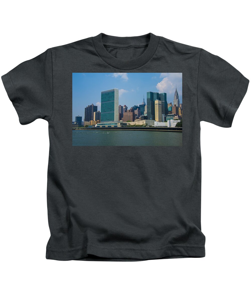 Fdr Kids T-Shirt featuring the photograph United Nations #1 by Theodore Jones