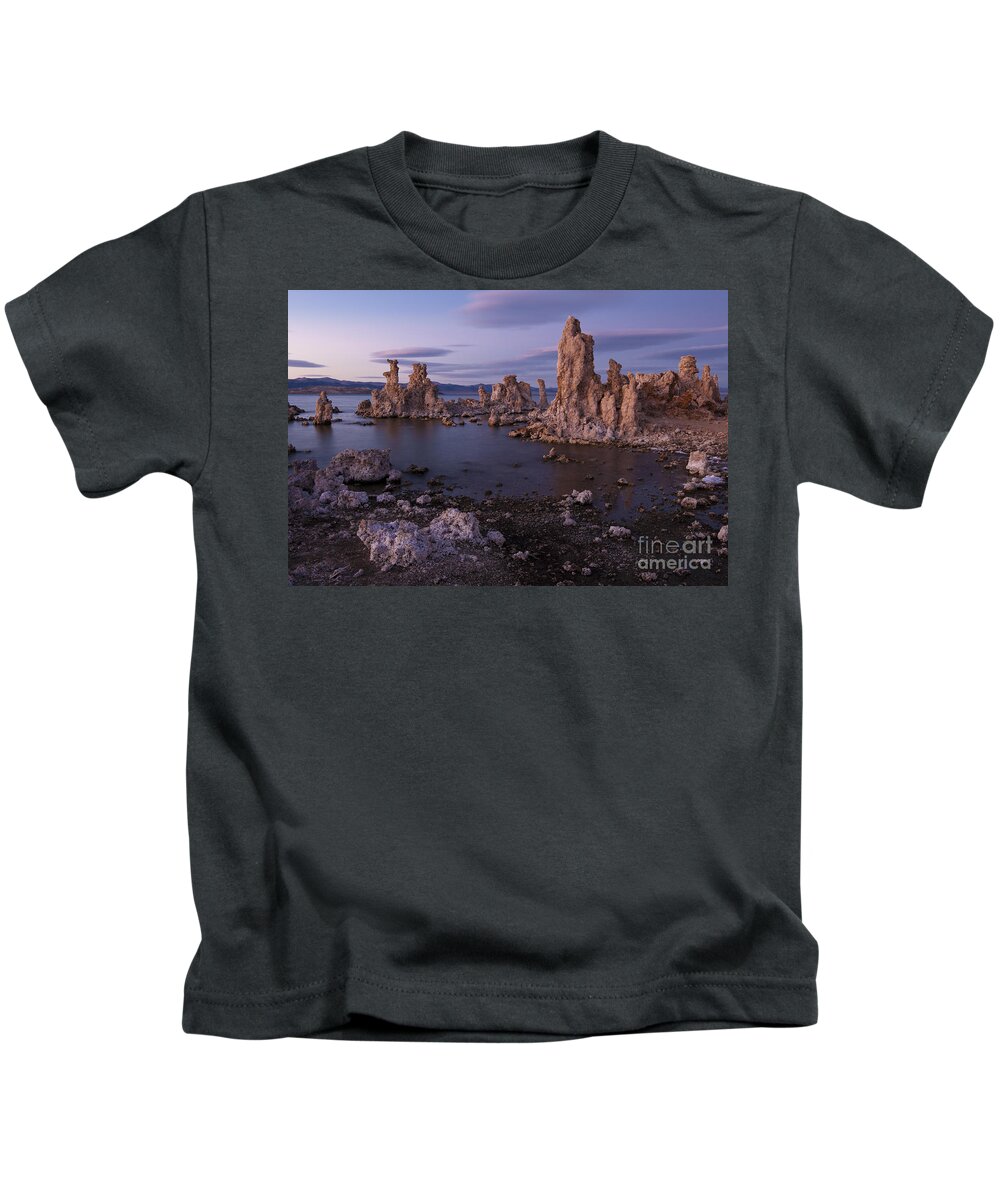 America Kids T-Shirt featuring the photograph Tufa Formations, Mono Lake, Ca #3 by John Shaw