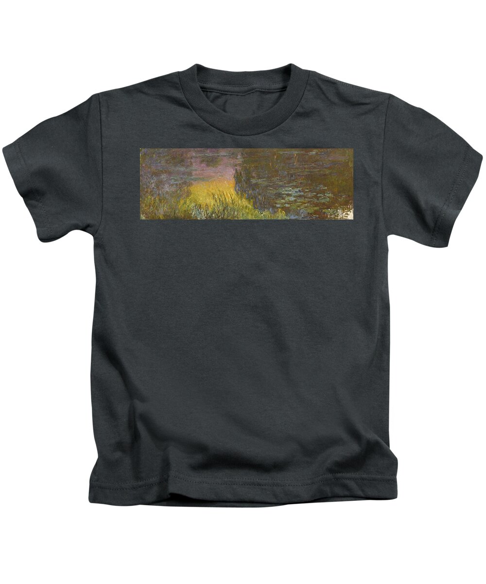1914-1926 Kids T-Shirt featuring the painting The Water Lilies #6 by Claude Monet