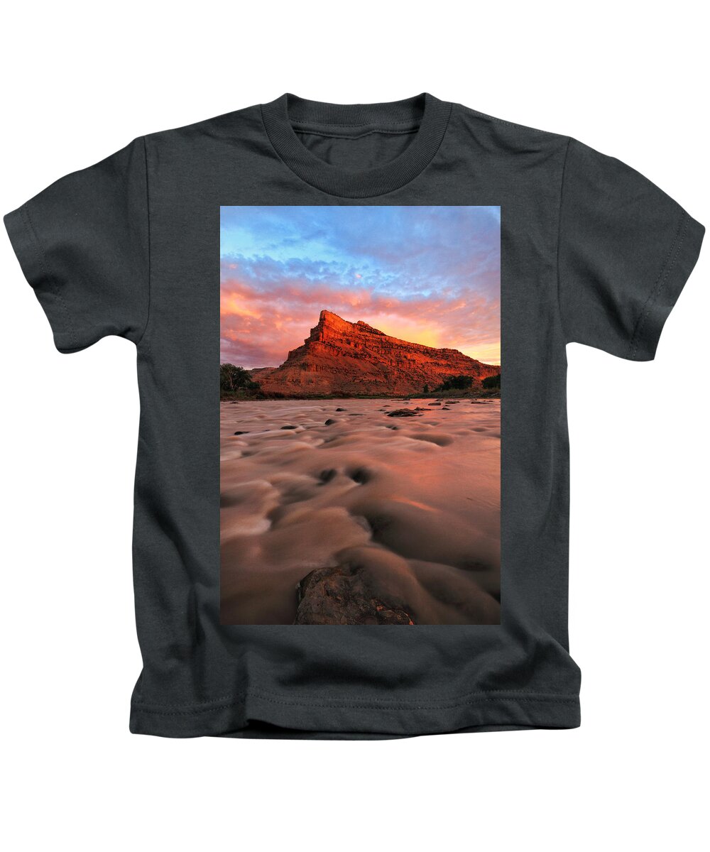 Colorado River Kids T-Shirt featuring the photograph A Chocolate Milk River by Ronda Kimbrow