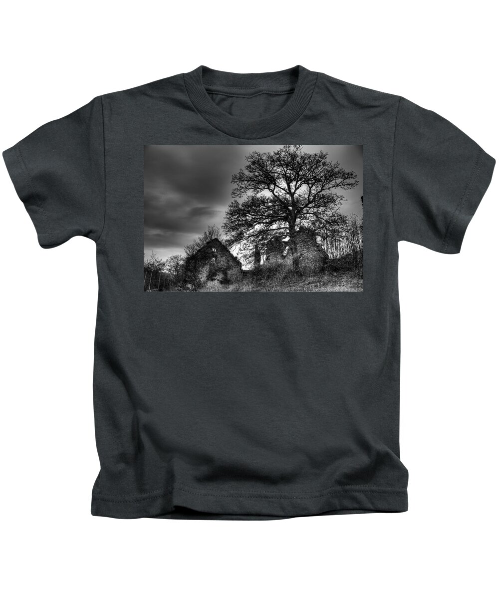 Ruin Kids T-Shirt featuring the photograph Abandoned by Ivan Slosar