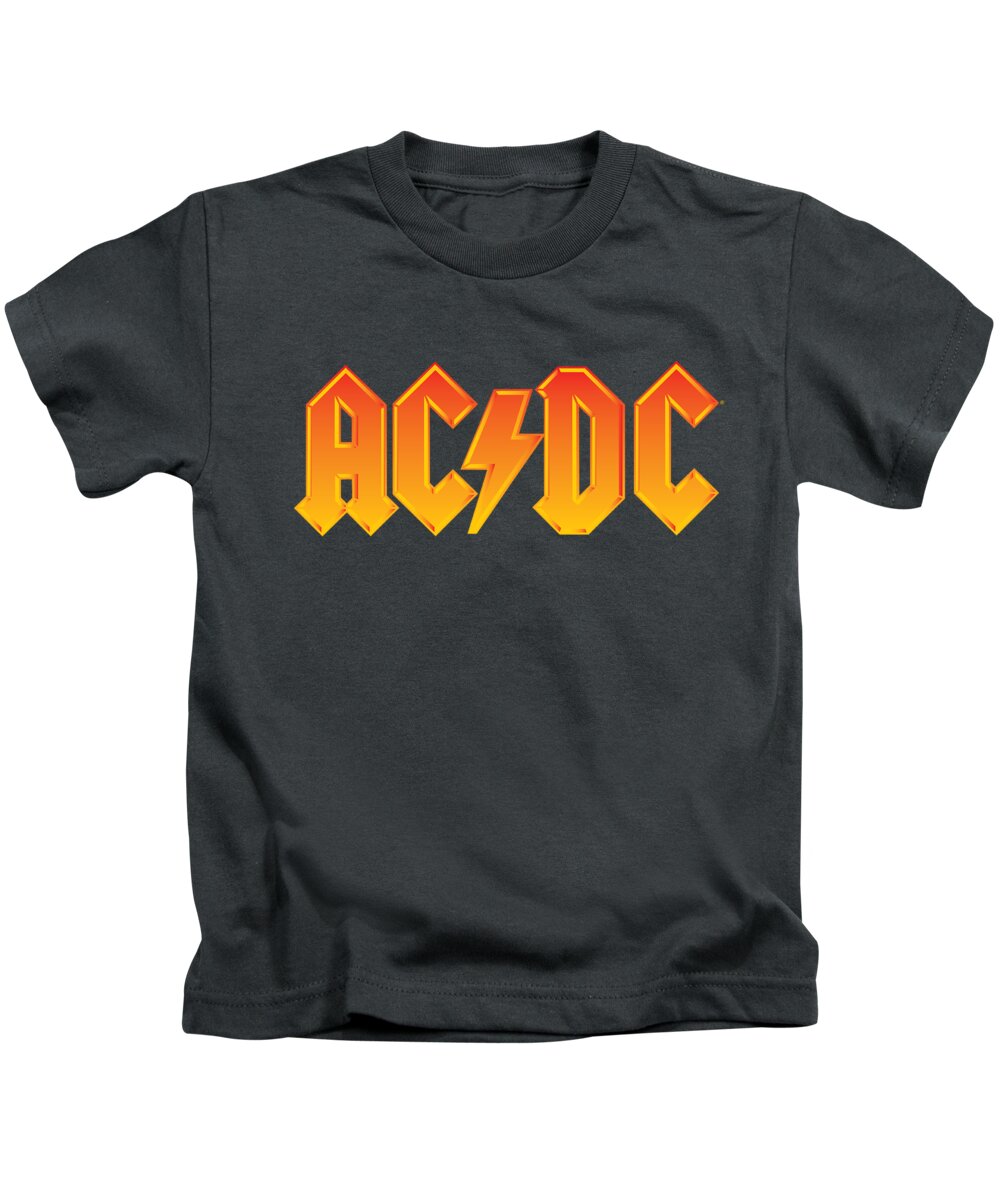Celebrity Kids T-Shirt featuring the digital art Acdc - Logo by Brand A