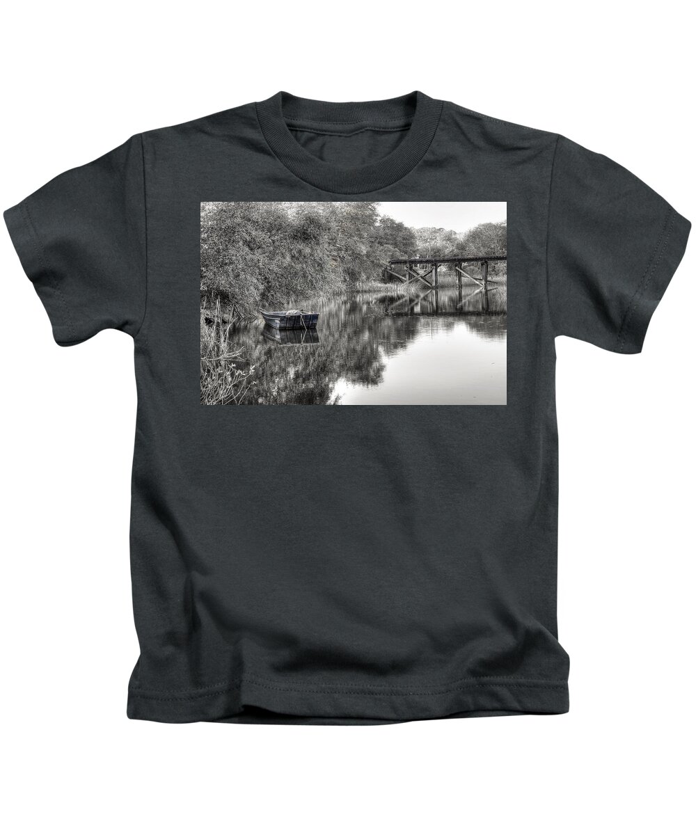 Abandoned Kids T-Shirt featuring the photograph Albergottie Creek Trestle by Scott Hansen