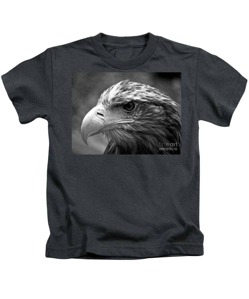 White-tailed Sea-eagle Kids T-Shirt featuring the photograph All Feathered Up by Brothers Beerens