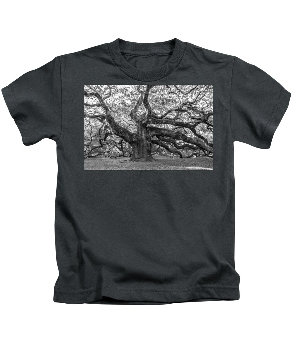 Angel Oak Kids T-Shirt featuring the photograph Angel Oak Tree by Patricia Schaefer