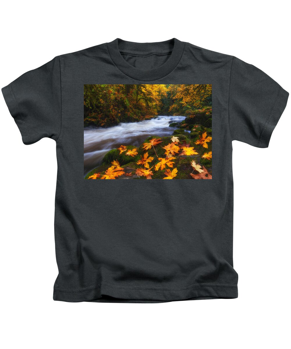 Fall Kids T-Shirt featuring the photograph Autumn Returns by Darren White