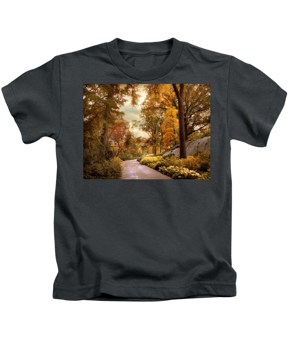Autumn Kids T-Shirt featuring the photograph Azalea Garden in Autumn by Jessica Jenney